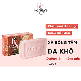 Xà Bông Tắm Kerasys Silk Moisture 100g (Da khô) - Đỏ