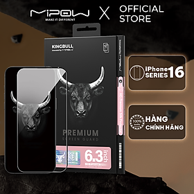 Mua Cường lực trong suốt Mipow HD Premium Silk cho iPhone 16 Pro Max  16 Pro  16 Plus  16-Hàng chính hãng