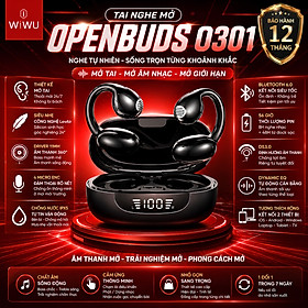 Mua Tai nghe thể thao Open-Ear bluetooth 6.0 WIWU OpenBuds O301 Open-Ear  - Âm Thanh 360° Driver 11mm - 4 Mic ENC - Pin 56 Giờ - Chống Lọt Âm DS3.0 - Chống Nước IPX5 - Hàng nhập khẩu