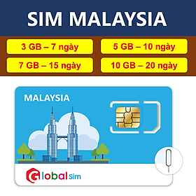 SIM DU LỊCH MALAYSIA - GÓI CỐ ĐỊNH (HÀNG CHÍNH HÃNG)