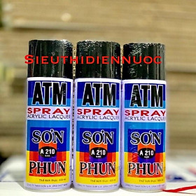 Mua SƠN XỊT ATM ĐEN BÓNG - ĐEN MỜ
