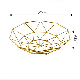 Mua Rổ đựng trái cây màu vàng loại nhỏ 10 góc 27x6.5cm