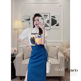 Set đồ bộ gồm ÁO THUN+CHÂN VÁY ĐAI DÀI