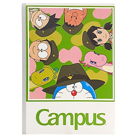 Bộ 5 Vở Draemon - Nobita Và Những Người Bạn Khủng Long Mới 200 Trang - Kẻ 4 Ly Ngang - NB-BDKL200 - Mẫu 2 - Xanh Lá