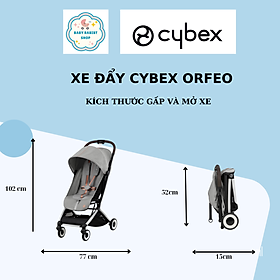 Xe đẩy du lịch gấp gọn Cybex Orfeo dùng cho bé từ sơ sinh đến 30KG tặng kèm Rain cover