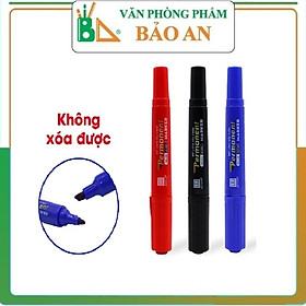 Bút lông dầu không xóa được GX-PM01, 2 đầu bút HH 6668 viết được trên nhiều bề mặt khác nhau, an toàn, không độc hại, mực chống nước, chống mờ và khô nhanh