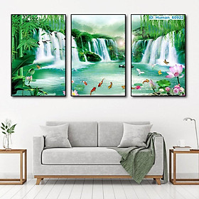 Tranh Treo Tường Phong Thủy Sơn Thủy Hữu Tình 14