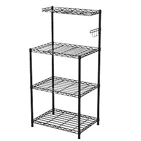 Giá đỡ 4 tầng đa năng đỡ lò vi sóng có thể điều chỉnh với lớp lưới dây đa chức năng