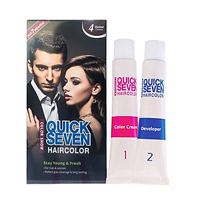 Nhuộm phủ bạc nhanh 7 phút Color Show QUICK SEVEN Hair Color (60g + 60g) Hàn Quốc