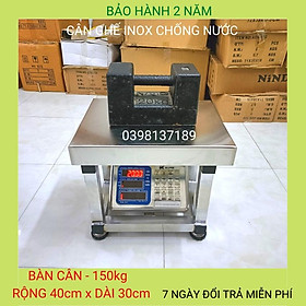 Mua cân ghế điện tử ( 150kg & 300kg ) inox chống nước toàn phần dùng cho cân các mặt hàng khối lượng lớn ( BH 24 tháng