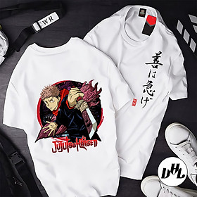 Áo thun trắng Anime, Manga Jujutsukaisen, Unisex Nam Nữ có Size áo từ 25-95kg