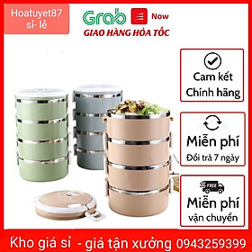 cặp lồng giữ nhiệt lúa mạch 3 tầng