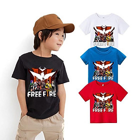 Áo thun trẻ em FreeFire 4 màu, Có size người lớn, King Cotton