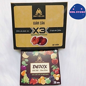 Mua Viên uống Giảm Cân Đông Y Mộc Linh X3 (Hộp 30 viên) giảm cân an toàn  không gây mệt