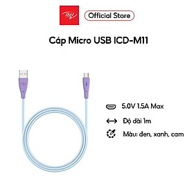Hình ảnh Dây cáp sạc Itel ICD-M11 1M Data | Micro USB Cable | Hàng Chính Hãng