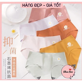 Quần lót nữ su đúc thun lạnh cao cấp, quần lót không đường may hoa cúc Hot trend xuất Nhật - L (40-50kg)