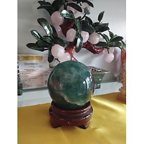Mua Quả cầu phong thủy đá thạch anh xanh (flolit) tự nhiên