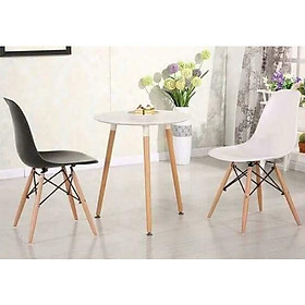 Mua Ghế eames  ghế lưng nhựa chân gỗ  ghế làm việc - cà phê - học tập  nhập khẩu