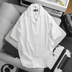 Áo Sơ Mi Tay Ngắn - Vãi Đũi - Bigsize 80-130Kg Chất Vải Đũi Mềm, Nhẹ, Mát Áo Thiết Kế Với Form Áo Suông, Vừa Vặn
