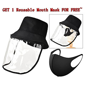 1x Anti-spitting Protective Hat Cover Eyes Outdoor -proof Bucket Hat