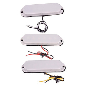 3pcs Guitar Sealed Single Coil Pickup White for   ST SQ Electric Guitar