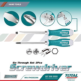 BỘ 2 TUA VÍT ĐÓNG XUYÊN TOTAL THGSS2206 - HÀNG CHÍNH HÃNG