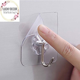 Móc treo trong suốt dán tường chịu lực