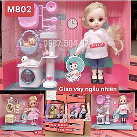 Búp Bê BJD 16cm Có Khớp Kèm Váy Phụ Kiện Đẹp Xinh Xắn Dễ Thương Đồ Chơi