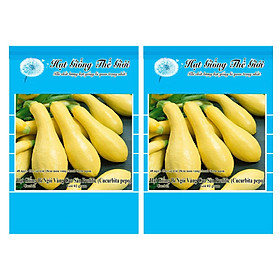 Bộ 2 Gói Hạt Giống Bí Ngòi Vàng - Siêu Nhanh Cao Sản Prolific (Cucurbita pepo) 2g