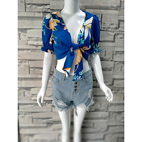 Áo croptop đi biển, resort, du lịch (có 3 màu)
