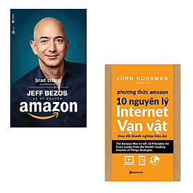 Bộ 2 cuốn sách tìm hiểu về Amazon: Jeff Bezos Và Kỷ Nguyên Amazon - Phương Thức Amazon 10 Nguyên Lý Internet Vạn Vật Thay Đổi Doanh Nghiệp Hiện Đại