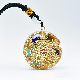 Carved Chakra Pendant Natural Stone Gemstone Reiki Adjustable Women Men