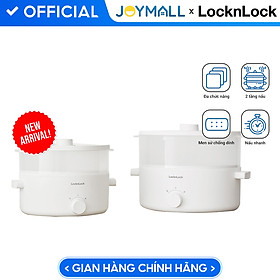 Mua Nồi điện đa năng Bianco LocknLock EJP134IVY (5 lít)  EJP124IVY (3 lít)  Hàng Chính Hãng  Nấu nhanh  Phủ men sứ - JoyMall