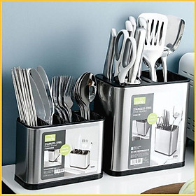 Mua Ống cắm đũa  dao INOX cao cấp. Chất liệu inox304 không han gỉ. Sang trọng. Gọn gàng. Dụng cụ nhà bếp 2750