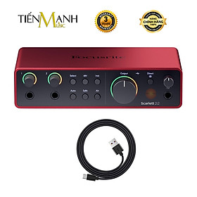 Mua Focusrite 2i2 Gen 3  Gen 4 Sound Card Âm Thanh Scarlett - Focus USB Audio SoundCard Gen3 - Gen4 Hàng Chính Hãng