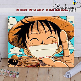 Mua Tranh Sơn Dầu Số Hóa ONEPIECE Luffy Nhiều Kích Thước BEE HAPPY Tranh Tự Tô Màu Mã Tranh HH0329