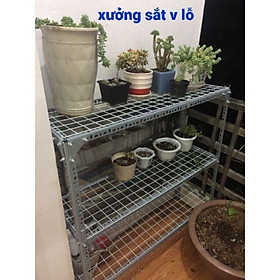 kệ sắt v lỗ đa năng.kệ sắt lưới ô vuông.kệ để cây bonsai,sen đá,xương rồng.