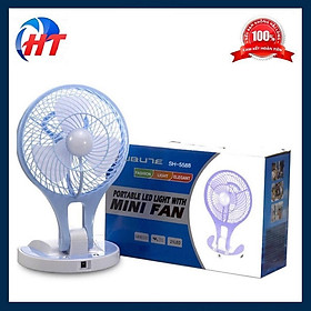 Mua QUẠT SẠC ĐIỆN MINI FAN ly 5580 CÓ LED PHÁT SÁNG CỰC MÁT GẤP GỌN ĐƯỢC - JL