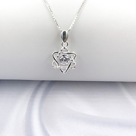 Dây Chuyền Vòng Cổ Bạc 925 Cao Cấp Ngôi Sao May Mắn Đính Đá CZ Cao Cấp Chống Xước BẠC HIỂU MINH DMD449