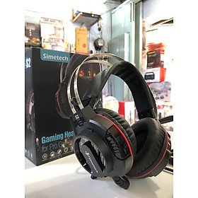 HEADPHONE TAI NGHE CHỤP TAI GAMING CHO GAME THỦ SIMETECH METAL S2 CỔNG 3.5MM,CÓ LED RGB CỰC ĐẸP - HÀNG CHÍNH HÃNG