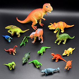 Bộ 16 mô hình khủng long kỉ Jurassic World Dinosaurs dành cho bé 5 tuổi trở lên làm đồ chơi, kích thích trí tò mò, tăng khả năng ghi nhớ và học hỏi về thế giới khủng long