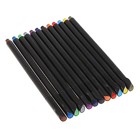 12 Colors Fineliner Pens Set,Fine Tip Colored Writing Drawing Markers Pens Fine Line Point Marker Pen for Diary Hand Account