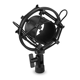 Microphone Shock Mount Black Metal Holder Clip Stand for Studio Recording