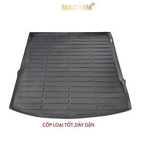 Thảm lót cốp xe ô tô Volkswagen Teramont X - Nhãn hiệu Macsim chất liệu nhựa TPE cao cấp màu đen
