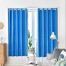 Mua Rèm cửa giảm nhiệt cản nắng 90% họa tiết sao 5 màu MARYTEXCO khoen ore rũ sóng đẹp  Tặng Dây Buộc Rèm đủ kích thước + 1 vỏ gối cùng màu (Inbox tư vấn kích thước phù hợp))