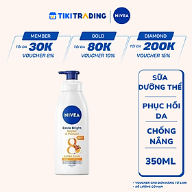 Sữa Dưỡng Thể Dưỡng Trắng NIVEA Giúp Phục Hồi & Chống Nắng SPF 30 (350ml) - 88311