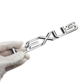 Decal tem chữ Le.xus dán đuôi xe ô tô - được làm bằng nhựa ABS