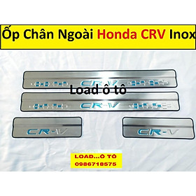 Ốp Bậc Cửa, Nẹp Bước Chân Ngoài Xe Honda CRV 2022-2018 Mẫu Inox Cao Cấp