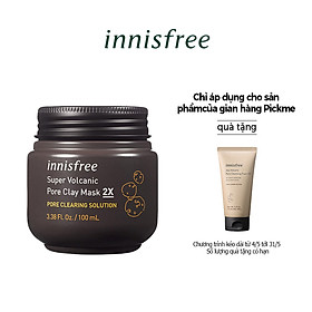 Mặt Nạ Đất Sét Tinh Chất Núi Lửa Innisfree Super Volcanic 2X 100ml