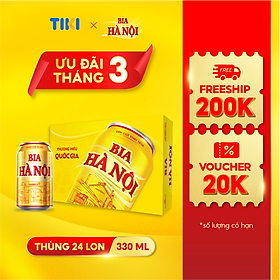 Bia Hà Nội - Thùng 24 lon 330ml